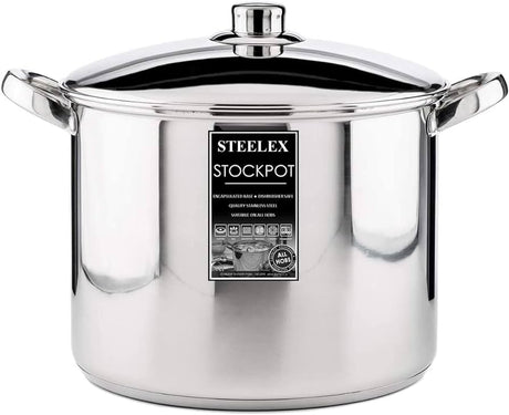STEELUX 28CM STOCKPOT