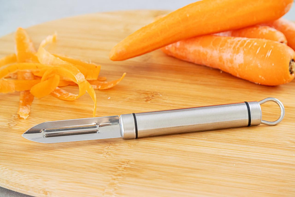 OVAL HANDLED PROFESSIONAL STAINLESS STEEL PEELER