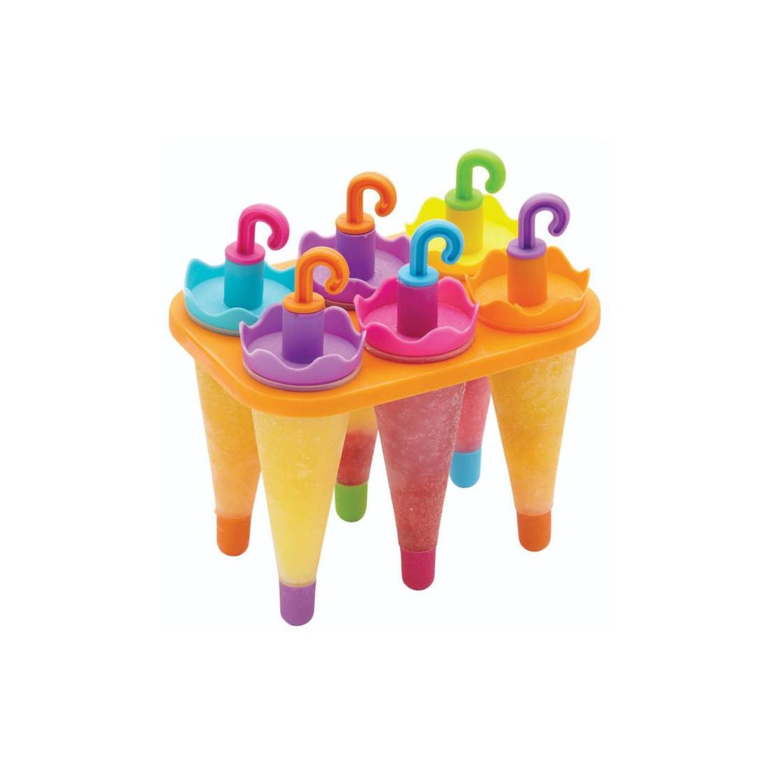 SET OF 6 UMBRELLA LOLLY MAKER WITH STAND