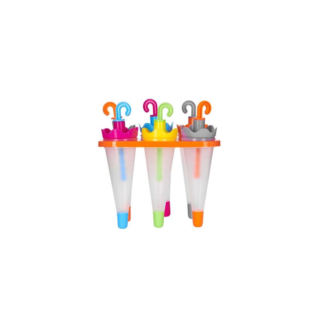SET OF 6 UMBRELLA LOLLY MAKER WITH STAND