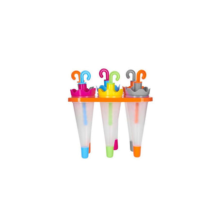 SET OF 6 UMBRELLA LOLLY MAKER WITH STAND