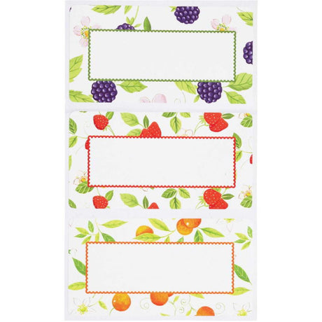 100 ASSORTED JAM JAR LABELS