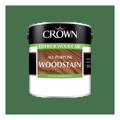 CROWN EXTERIOR ALL PURPOSE WOODSTAIN EBONY 5L