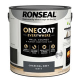 RONSEAL ONE COAT EVERYWHERE PAINT CHARCOAL GREY MATT 2.5L