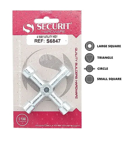 SECURIT 4 WAY UTILITY KEY