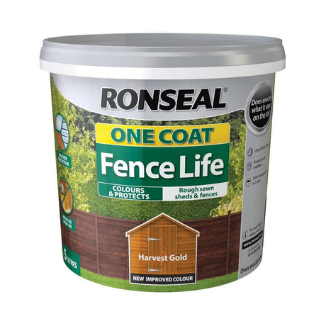 RONSEAL ONE COAT FENCE LIFE HARVEST GOLD 5L