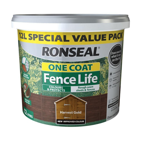 RONSEAL ONE COAT FENCE LIFE HARVEST GOLD 9L+33%