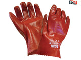SCAN RED PVC GAUNTLET 11"