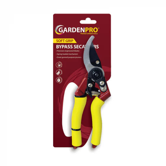 GARDEN PRO SOFT GRIP BYPASS SECATEURS RC100