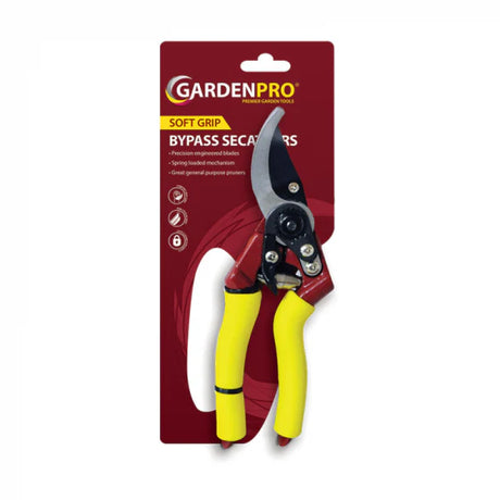 GARDEN PRO SOFT GRIP BYPASS SECATEURS RC100