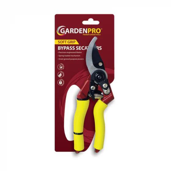 GARDEN PRO SOFT GRIP BYPASS SECATEURS RC100