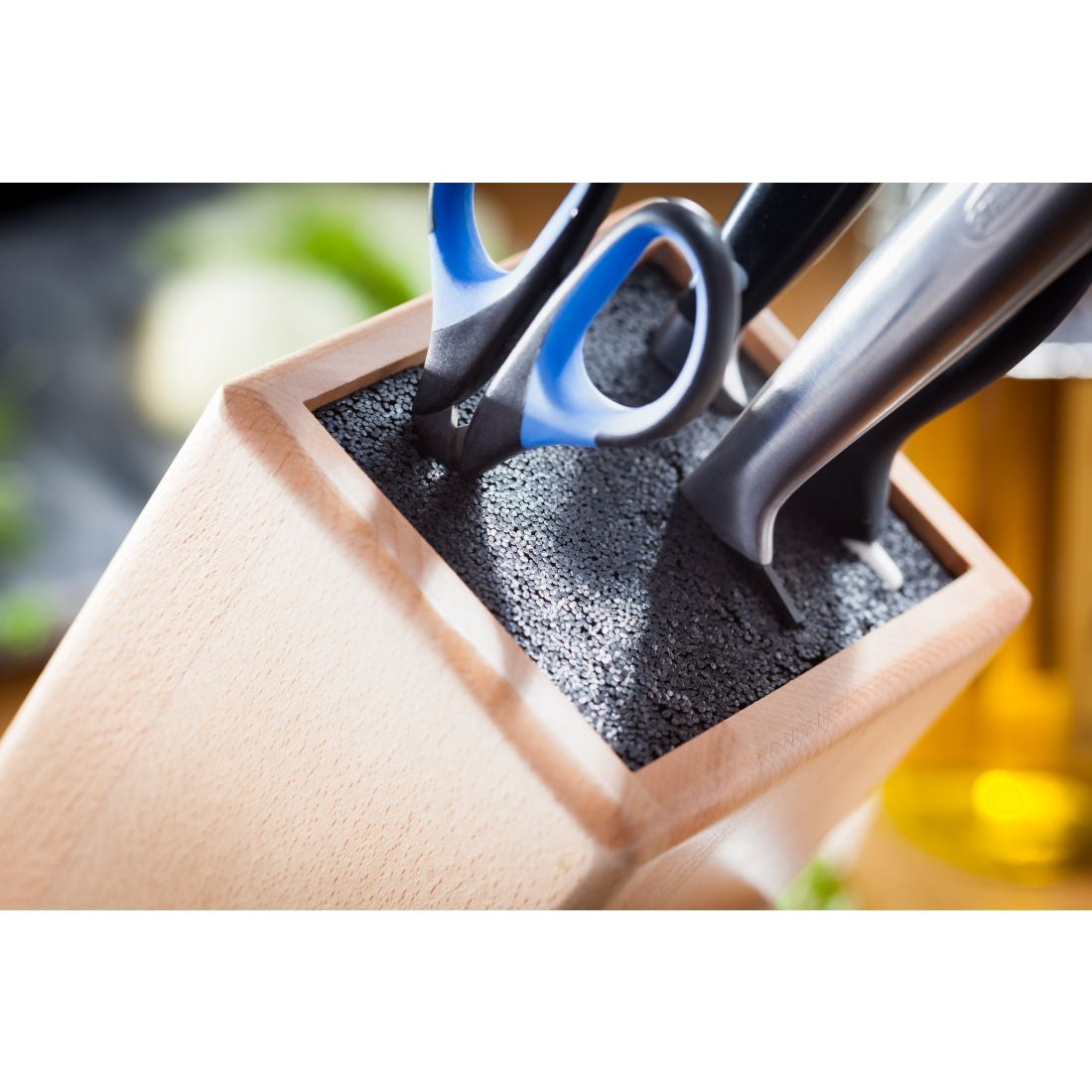 STELLAR FIBRE & BEECH UNIVERSAL KNIFE BLOCK