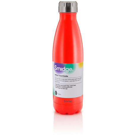 SMIDGE BOTTLE 450ML CORAL