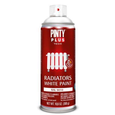 PINTY PLUS TECH RADIATOR SPRAY PAINT WHITE GLOSS 400ML