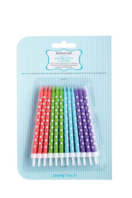 SWEETLY DOES IT PACK OF 24 CELEBRATION CANDLES