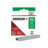 ARROW JT21 8MM STAPLES 1000 BOX