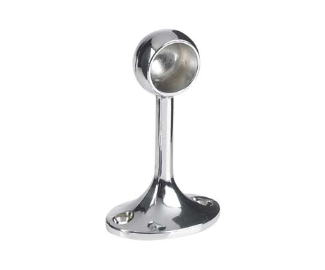 ROTHLEY CHROME TOWEL RAIL END BRACKET 25MM