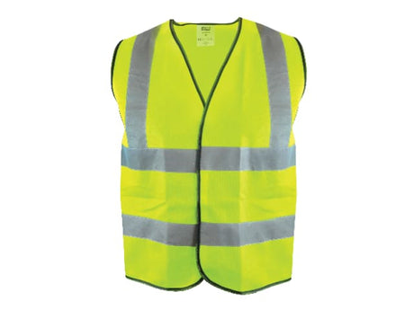 SCAN HI-VIS WAISTCOAT YELLOW MEDIUM