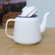 FALCON ENAMEL TEAPOT WHITE BLUE