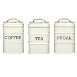 LIVING NOSTALGIA ANTIQUE CREAM SUGAR TIN