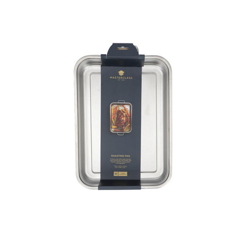 MASTERCLASS STAINLESS STEEL HEAVY DUTY ROASTING PAN 37CM X 27CM