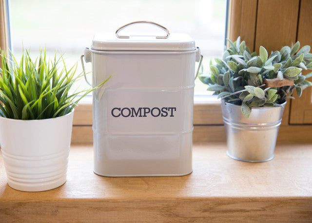 LIVING NOSTALGIA FRENCH GREY COMPOST BIN