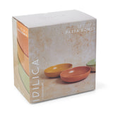 STONEWARE PASTA BOWLS SET OF FOUR 21CM