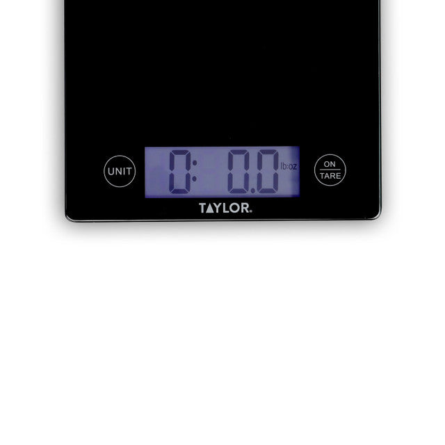 TAYLOR DIGITAL DUAL GLASS KITCHEN SCALES 5KG BLACK