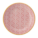 MIKASA BLUE ARCHED PATTERN STONEWARE BOWL 21CM