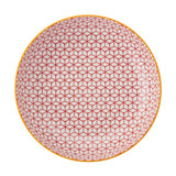 MIKASA GEOMETRIC BLUE STONEWARE BOWL 21CM