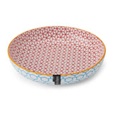 MIKASA GEOMETRIC BLUE STONEWARE BOWL 21CM