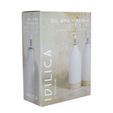 OIL & VINEGAR BOTTLES SET OF 2 CREAM 450ML