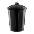80 Litre Dustbin Black with Lid