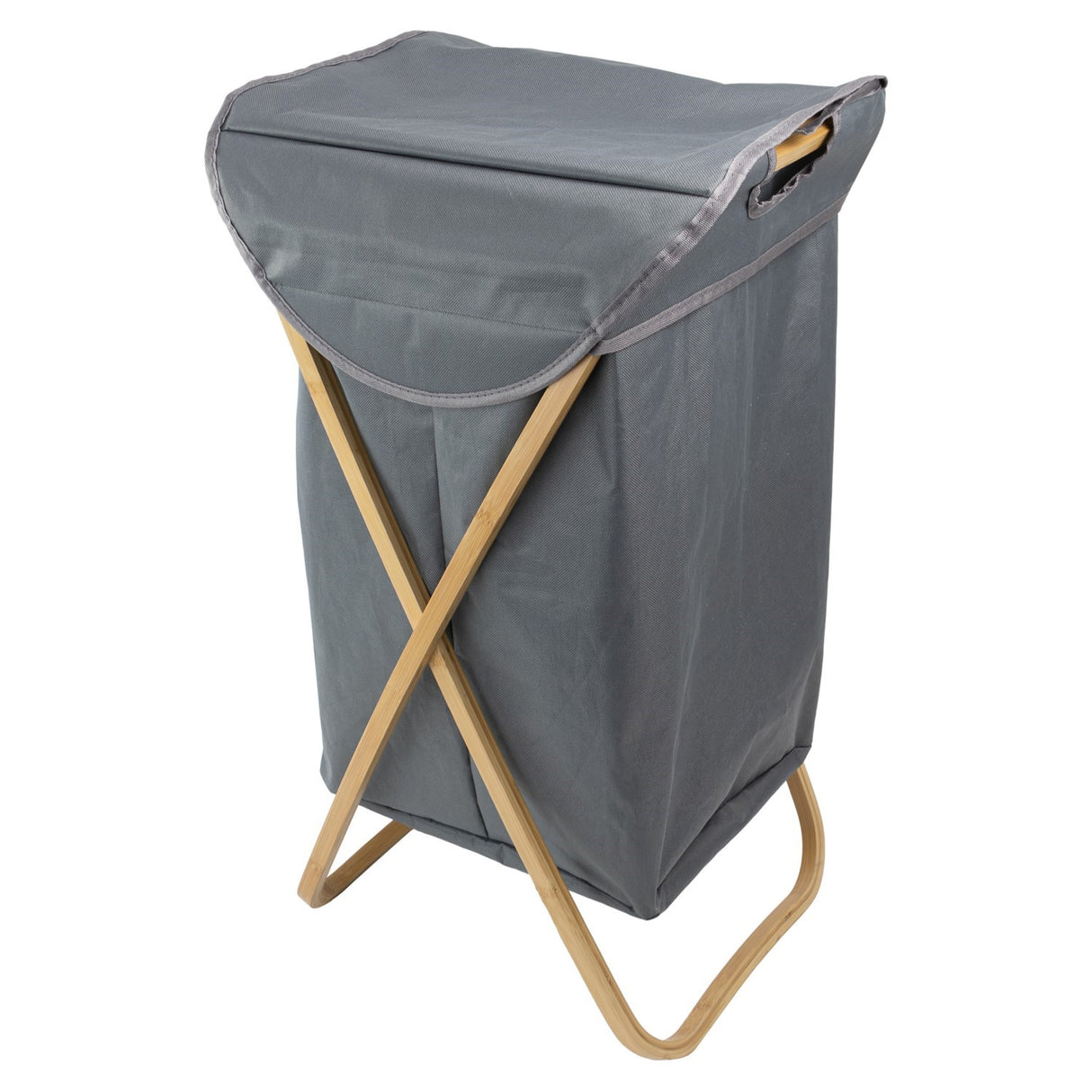 BAMBANIO LAUNDRY HAMPER BAMBOO-GREY