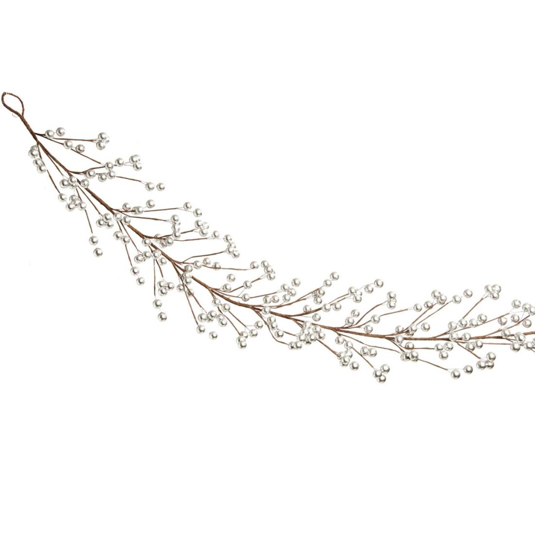130CM SILVER BERRY GARLAND