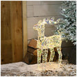 LIT STAR SHIMMER REINDEER WARM WHITE 60CM