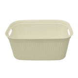 LOOP RECTANGULAR LAUNDRY BASKET WHITE