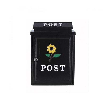 YELLOW SUNFLOWER DIECAST POST BOX