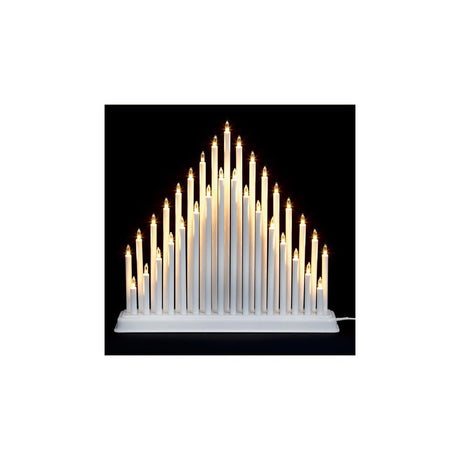 33 LIGHT CANDLE BRIDGE WHITE