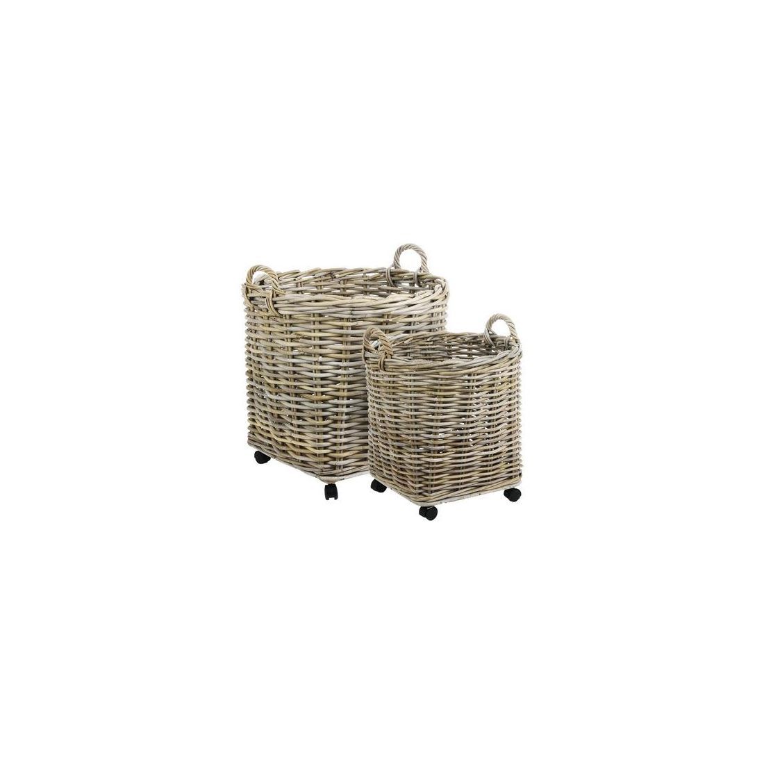 BASKET ROUND LARGE WITH WHEELS