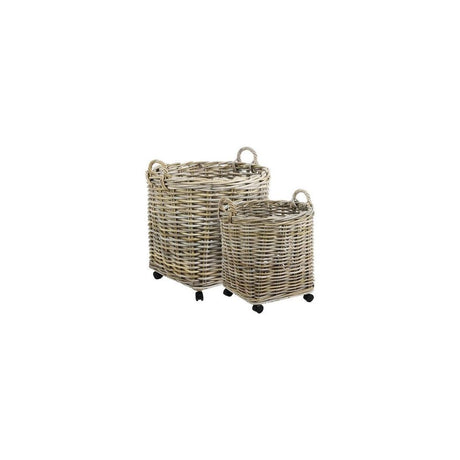 BASKET ROUND MEDIUM WITH WHEELS