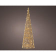 MICRO LED WICKER CONE 60CM