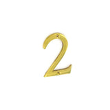 BRASS NUMERAL NO.2 75MM