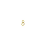 BRASS NUMERAL NO.8 75MM
