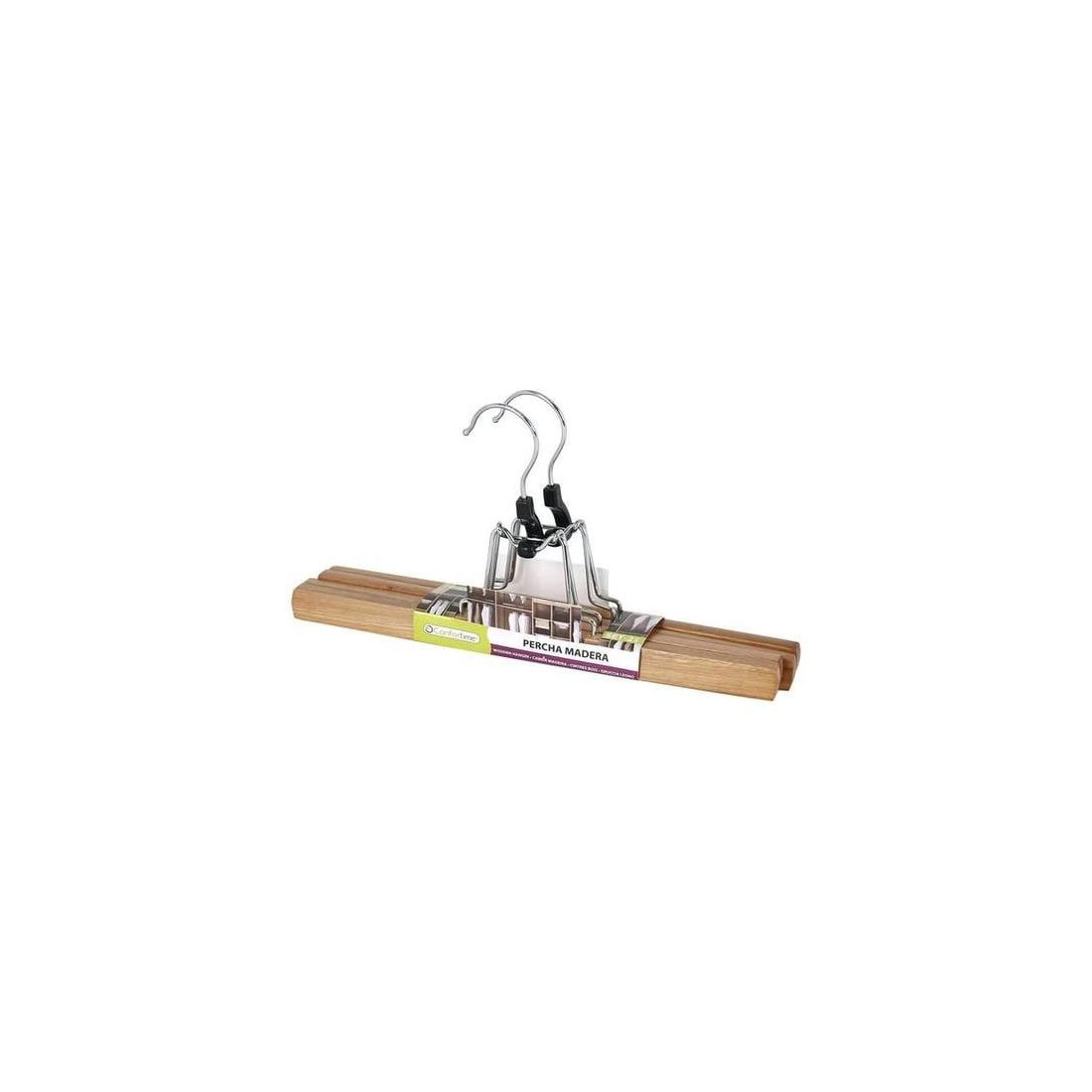 SET OF TWO WOODEN SKIRT HANGERS