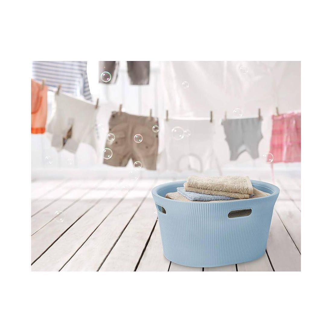 BAOBAB LAUNDRY BASKET 35L BLUE MIST