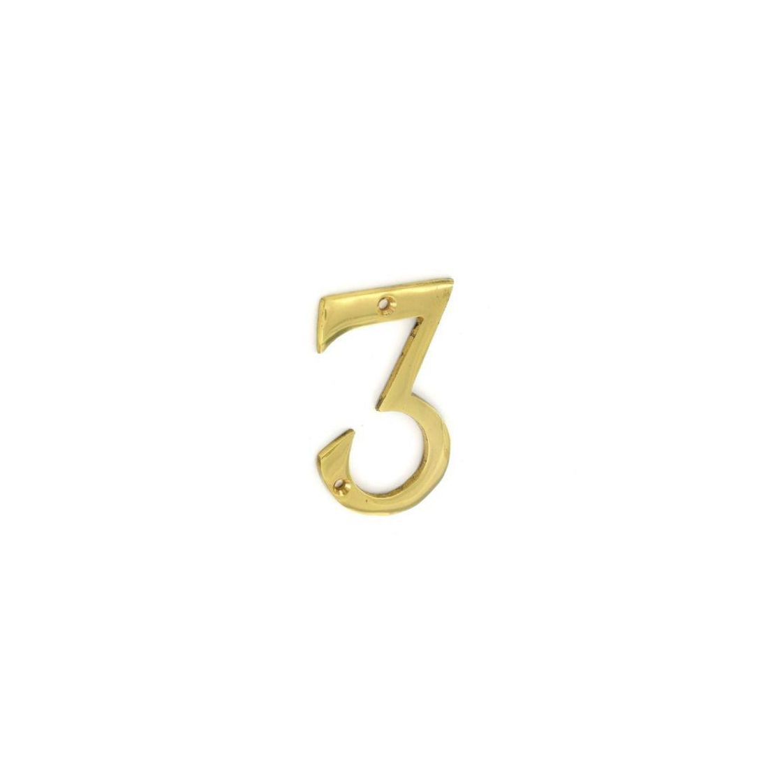 BRASS NUMERAL NO.3 75MM