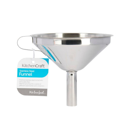 FUNNEL WITH REMOVABLE FILTER 13CM