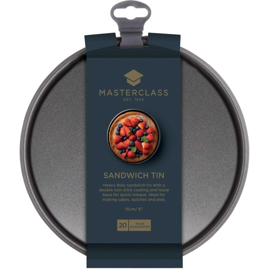 NON-STICK LOOSE BASE SANDWICH PAN 15CM