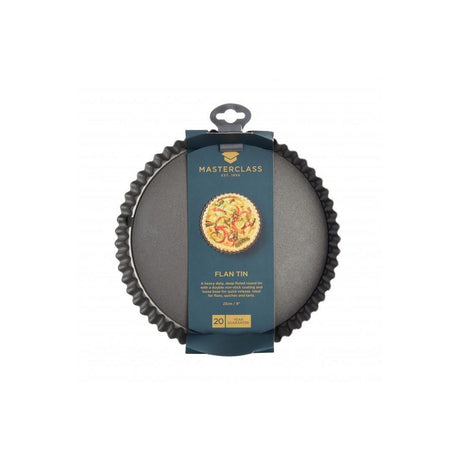 NON-STICK LOOSE BASE FLUTED QUICHE TIN 23CM